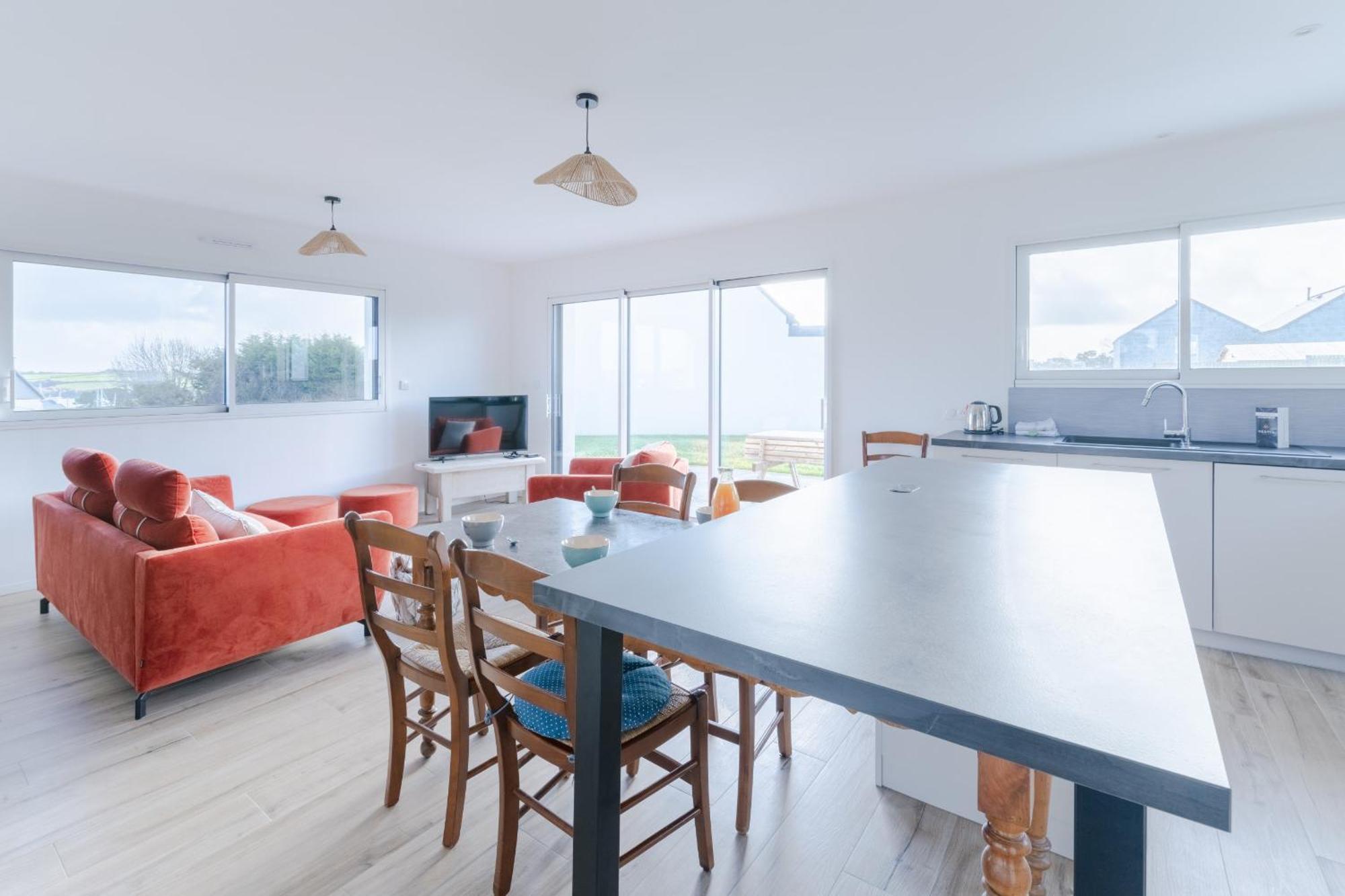 Ty Nevez - Jolie Maison Neuve Avec Petite Vue Mer Saint-Pabu  Extérieur photo
