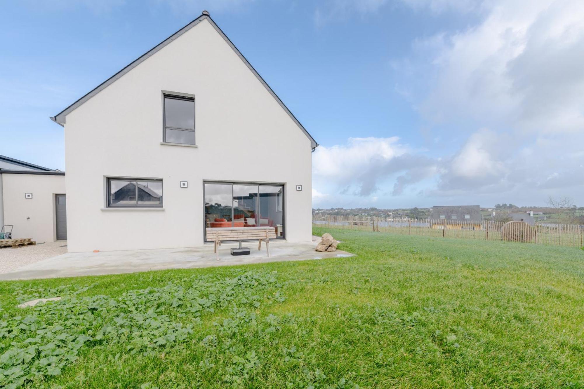 Ty Nevez - Jolie Maison Neuve Avec Petite Vue Mer Saint-Pabu  Extérieur photo
