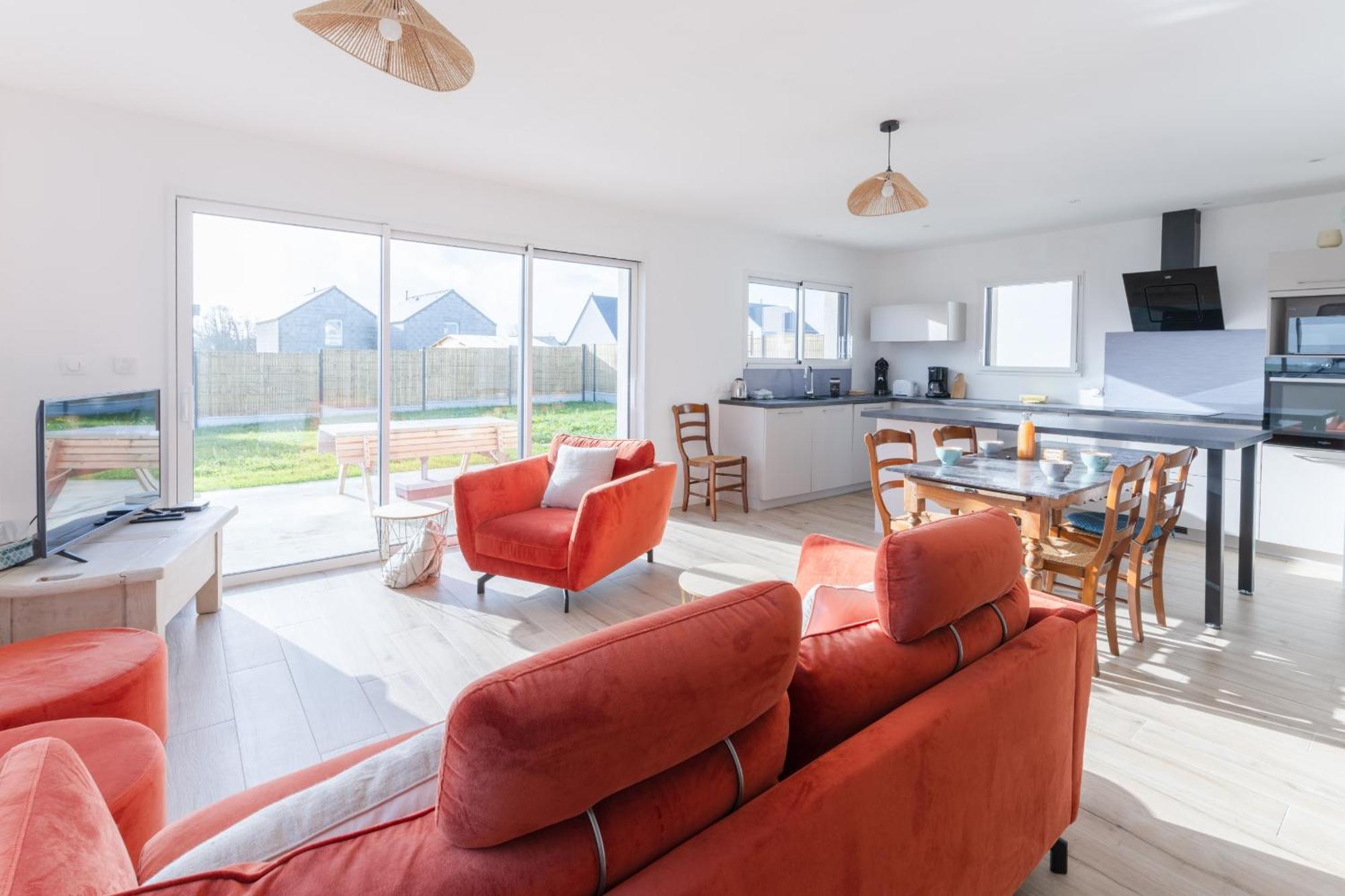 Ty Nevez - Jolie Maison Neuve Avec Petite Vue Mer Saint-Pabu  Extérieur photo