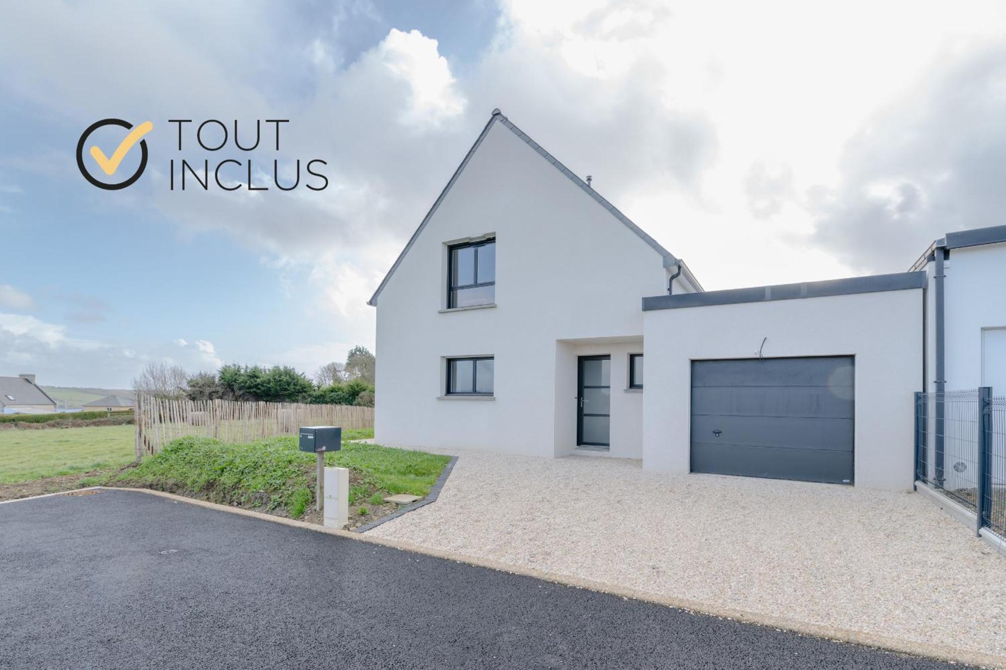 Ty Nevez - Jolie Maison Neuve Avec Petite Vue Mer Saint-Pabu  Extérieur photo